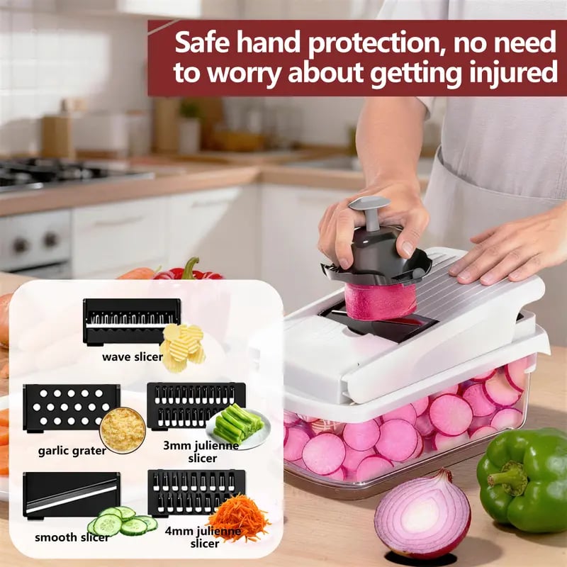 🥗 14-in-1 Vegetable Chopper