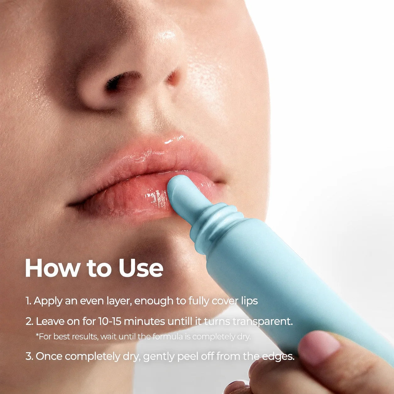 Femscoop Soothing Prep Lip Mask | Gentle Peel-Off Lip Mask for Dead Skin & Flakes | Cooling Korean Lip Care for Makeup Prep