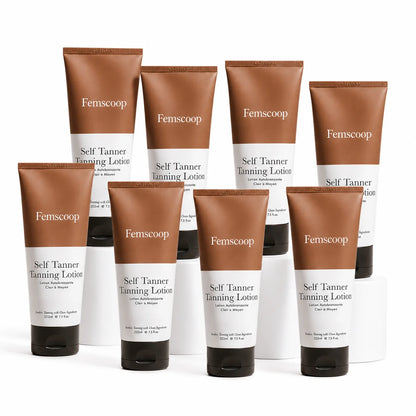 Femscoop Streak-Free Self-Tanning Lotion: Achieve a Flawless, Hydrated Golden Glow Without the Orange Tint or Patchy Mess