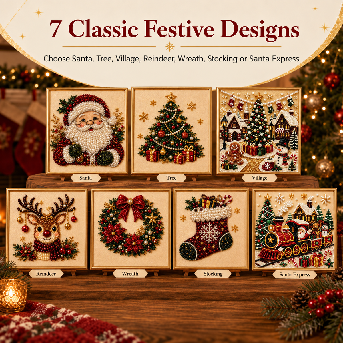 ⏳Time-Limited Special⏰DIY Christmas Pearl Art Kit Beginner Friendly Craft