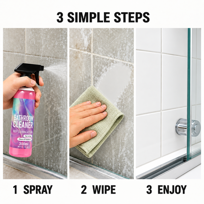 ✨ Bathroom Cleaner: Sparkle in Seconds, No Harsh Fumes