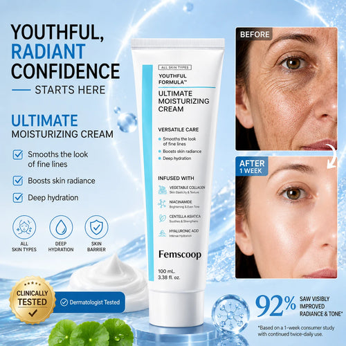 Femscoop™ Youthful Formula: Erase Dark Spots, Redness & Wrinkles with Deep Hydration (Centella, Niacinamide & Collagen)
