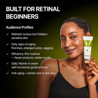 Erase Stubborn Wrinkles & Firm Sagging Skin—Without the Irritation: Femscoop Vita-A Retinal Dual Cream