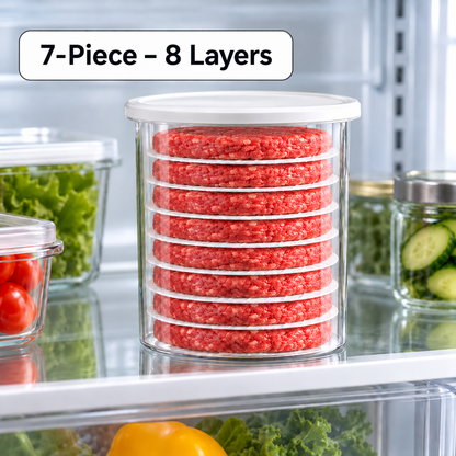 🍔Burger Patty Press & Storage Set | Prep, Stack & Chill