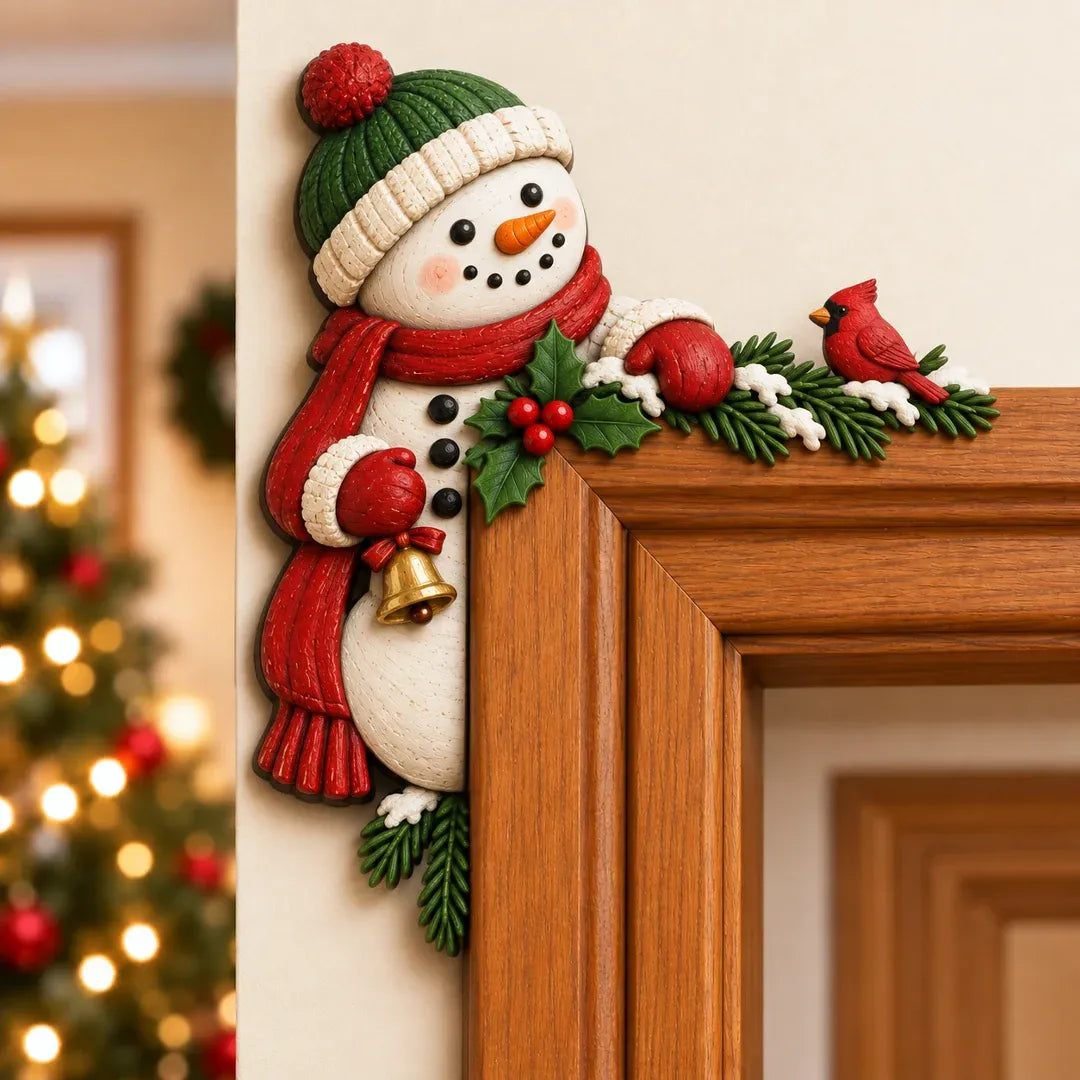 🎄3D Christmas Peekaboo Door Frame Decor – 8 Festive Designs ✨