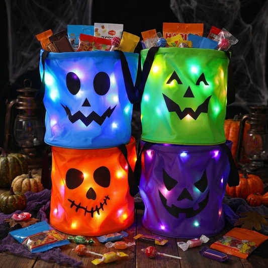 Pumpkin Glow Trick-or-Treat Bucket