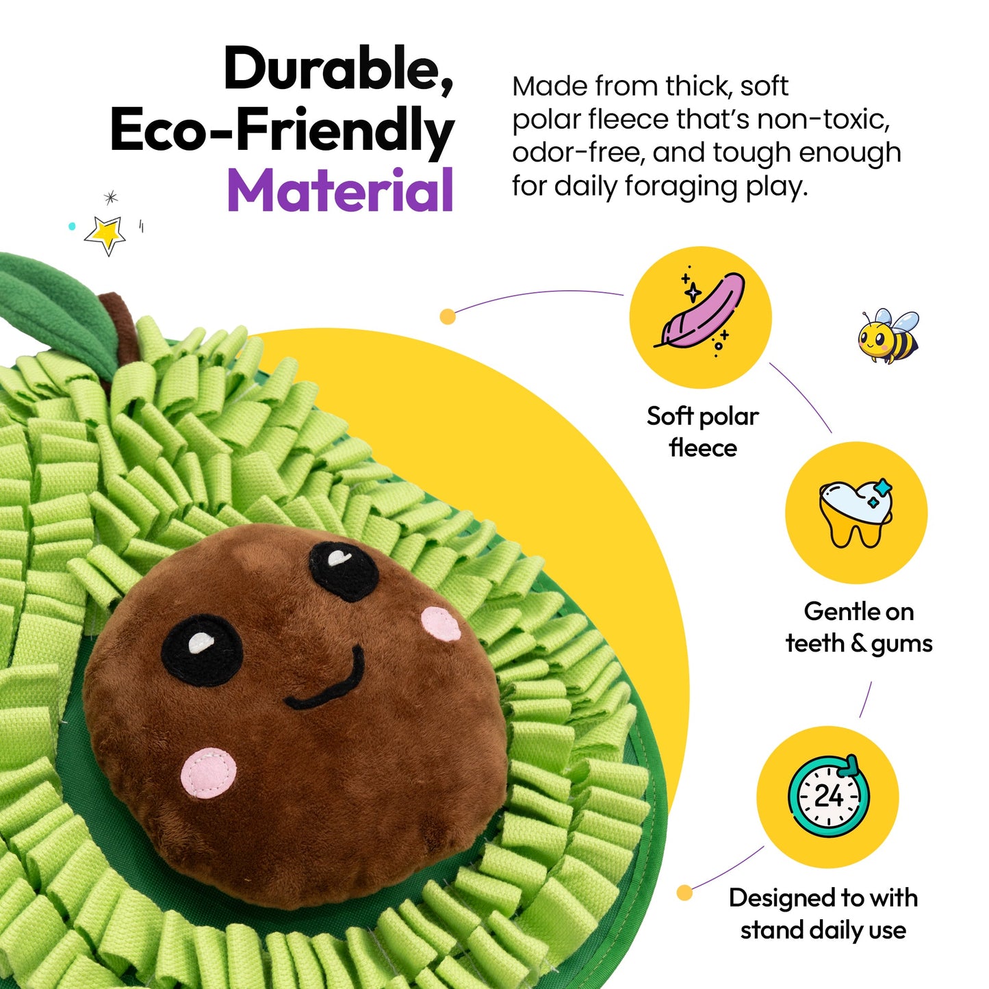 Snuffle Mat for Natural Nose Work & Mental Stimulation