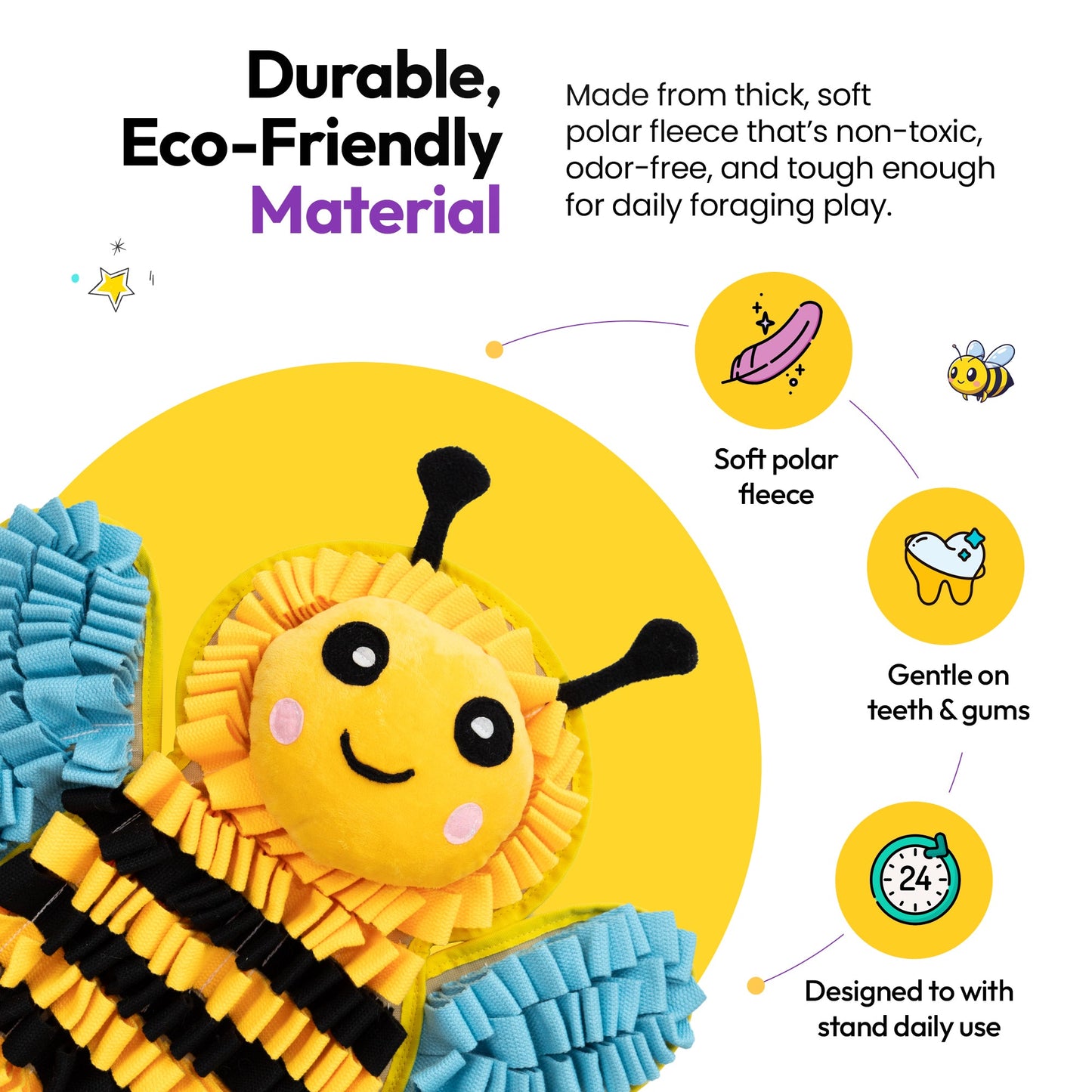 Snuffle Mat for Natural Nose Work & Mental Stimulation