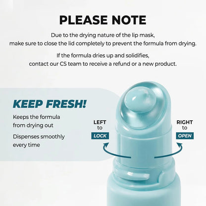 Femscoop Soothing Prep Lip Mask | Gentle Peel-Off Lip Mask for Dead Skin & Flakes | Cooling Korean Lip Care for Makeup Prep