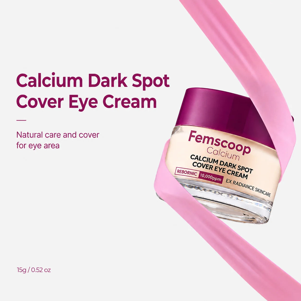 Femscoop Korean Calcium Eye Cream: Visibly Erase Stubborn Dark Spots, Puffy Eye Bags & Dark Circles—Claim Your 50% OFF Today Before It’s Gone!