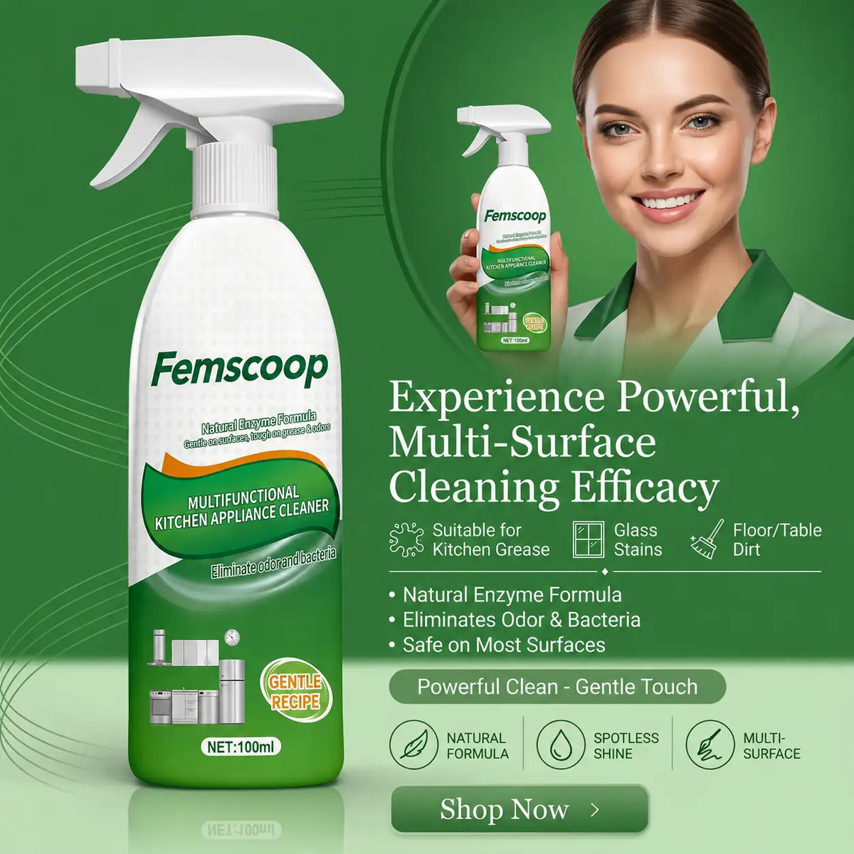 Discover the Femscoop Difference: Tough on Grease, Kind to Your Home.