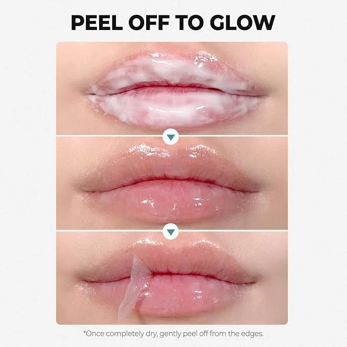 Femscoop Soothing Prep Lip Mask | Gentle Peel-Off Lip Mask for Dead Skin & Flakes | Cooling Korean Lip Care for Makeup Prep