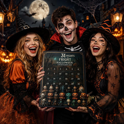 31 nights of fright halloween countdown box