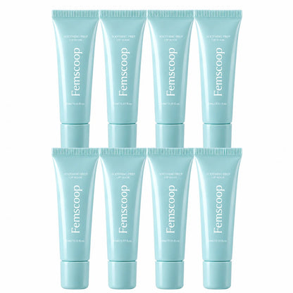 Femscoop Soothing Prep Lip Mask | Gentle Peel-Off Lip Mask for Dead Skin & Flakes | Cooling Korean Lip Care for Makeup Prep