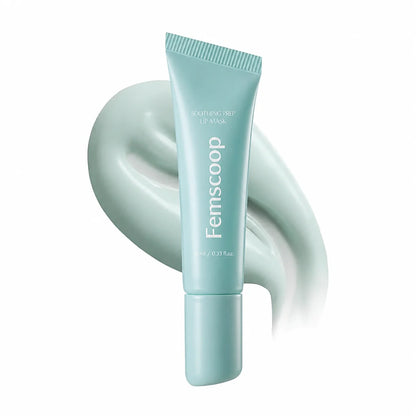 Femscoop Soothing Prep Lip Mask | Gentle Peel-Off Lip Mask for Dead Skin & Flakes | Cooling Korean Lip Care for Makeup Prep
