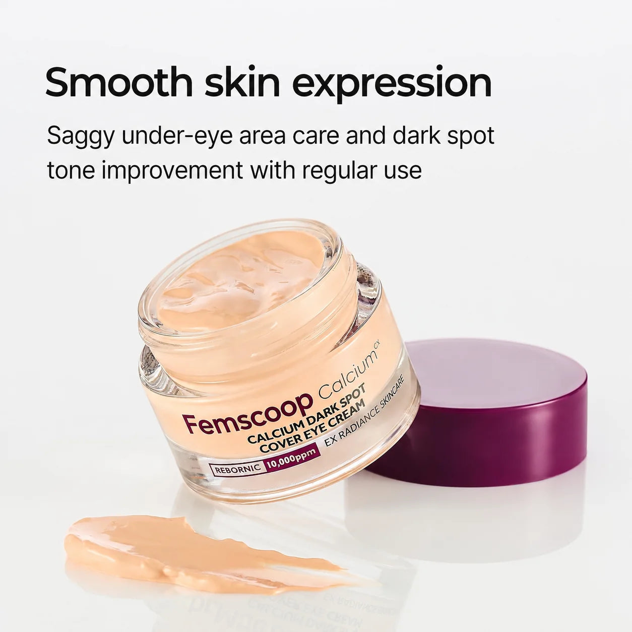 Femscoop Korean Calcium Eye Cream: Visibly Erase Stubborn Dark Spots, Puffy Eye Bags & Dark Circles—Claim Your 50% OFF Today Before It’s Gone!