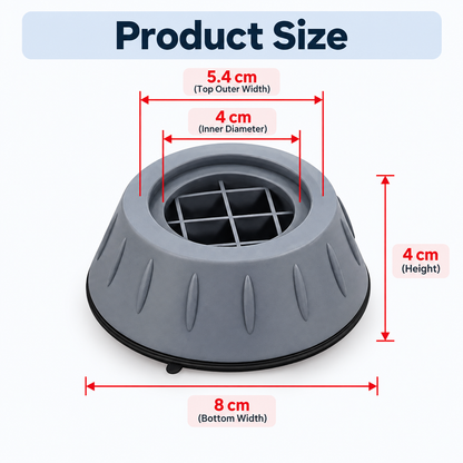 🔇 4PCS Anti-Vibration Washing Machine Feet Pads – Non-Slip Shock Absorbing Appliance Support Pads
