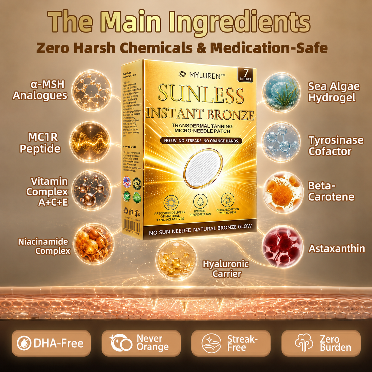 𝑶𝒇𝒇𝒊𝒄𝒊𝒂𝒍 𝑺𝒕𝒐𝒓𝒆 | ☀️☀️ MYLUREN™ 𝐒𝐮𝐧𝐥𝐞𝐬𝐬 𝐈𝐧𝐬𝐭𝐚𝐧𝐭 𝐁𝐫𝐨𝐧𝐳𝐞 𝐓𝐚𝐧𝐧𝐢𝐧𝐠 𝐌𝐢𝐜𝐫𝐨𝐧𝐞𝐞𝐝𝐥𝐞 𝐏𝐚𝐭𝐜𝐡 🇺🇸 (𝐉𝐮𝐬𝐭 𝐨𝐧𝐜𝐞 𝐚 𝐝𝐚𝐲) 𝐕𝐢𝐬𝐢𝐛𝐥𝐞 𝐁𝐫𝐨𝐧𝐳𝐞 𝐆𝐥𝐨𝐰 𝐢𝐧 𝟕 𝐃𝐚𝐲𝐬 ✅ 𝐍𝐨 𝐔𝐕, 𝐍𝐨 𝐎𝐫𝐚𝐧𝐠𝐞, 𝐍𝐨 𝐒𝐭𝐫𝐞𝐚𝐤𝐬, 𝐍𝐨 𝐃𝐇𝐀, 𝐍𝐨 𝐌𝐞𝐬𝐬.