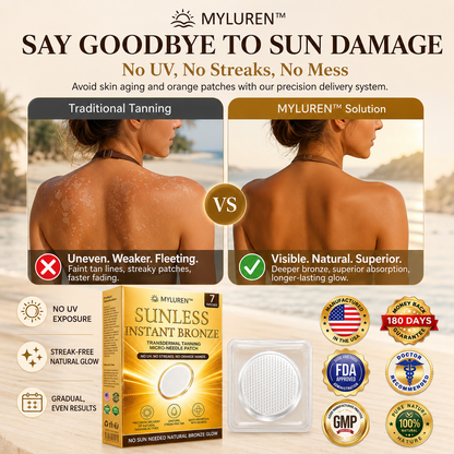 𝑶𝒇𝒇𝒊𝒄𝒊𝒂𝒍 𝑺𝒕𝒐𝒓𝒆 | ☀️☀️ MYLUREN™ 𝐒𝐮𝐧𝐥𝐞𝐬𝐬 𝐈𝐧𝐬𝐭𝐚𝐧𝐭 𝐁𝐫𝐨𝐧𝐳𝐞 𝐓𝐚𝐧𝐧𝐢𝐧𝐠 𝐌𝐢𝐜𝐫𝐨𝐧𝐞𝐞𝐝𝐥𝐞 𝐏𝐚𝐭𝐜𝐡 🇺🇸 (𝐉𝐮𝐬𝐭 𝐨𝐧𝐜𝐞 𝐚 𝐝𝐚𝐲) 𝐕𝐢𝐬𝐢𝐛𝐥𝐞 𝐁𝐫𝐨𝐧𝐳𝐞 𝐆𝐥𝐨𝐰 𝐢𝐧 𝟕 𝐃𝐚𝐲𝐬 ✅ 𝐍𝐨 𝐔𝐕, 𝐍𝐨 𝐎𝐫𝐚𝐧𝐠𝐞, 𝐍𝐨 𝐒𝐭𝐫𝐞𝐚𝐤𝐬, 𝐍𝐨 𝐃𝐇𝐀, 𝐍𝐨 𝐌𝐞𝐬𝐬.