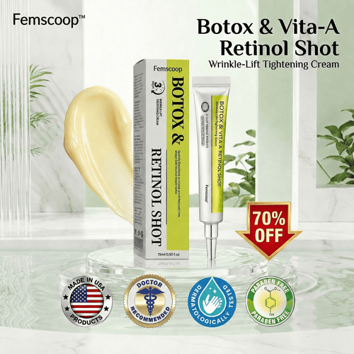 [🔥Last Day 70% OFF]Femscoop™ Botox & Retinol Shot - Eraser for Deep Wrinkles, Sagging Jowls & Puffy Eyes