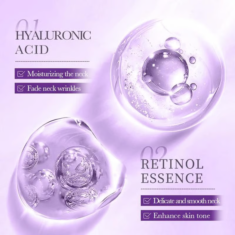 MYLUREN™ Roller Massage Neck Cream 🧴 Collagen & Hyaluronic Acid | Firms Neck, Reduces Wrinkles & Double Chin