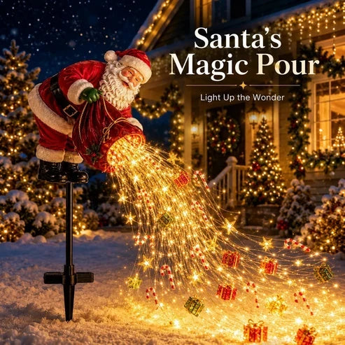 🎁 Santa’s Magic Pour – Flowing LED Christmas Garden Light