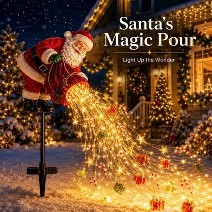 🎁 Santa’s Magic Pour – Flowing LED Christmas Garden Light