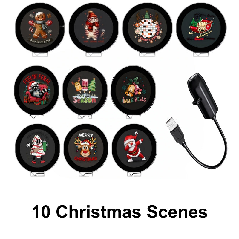 Plug-&-Play HD Projector – Multiple Themes & Stunning Scenes