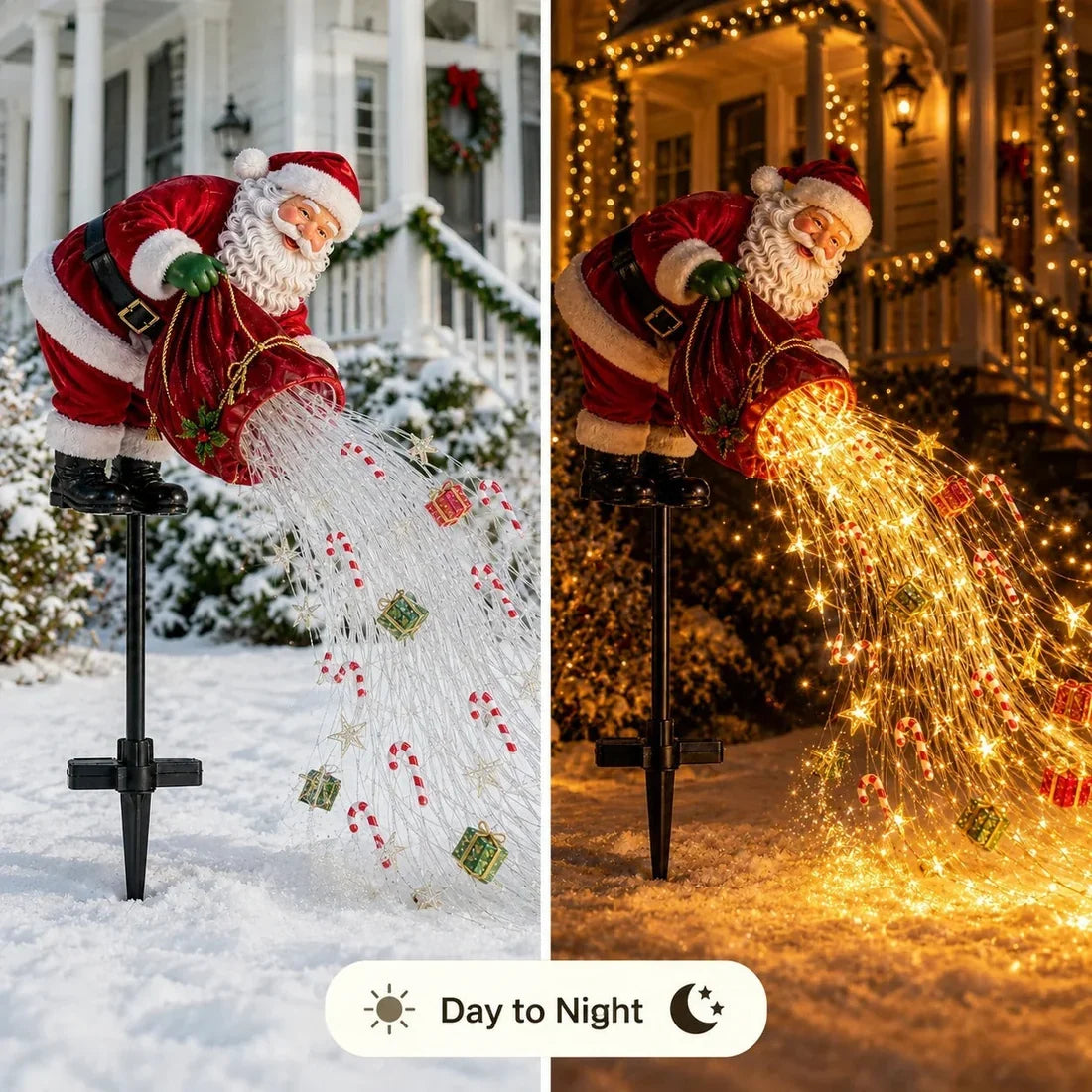 🎁 Santa’s Magic Pour – Flowing LED Christmas Garden Light