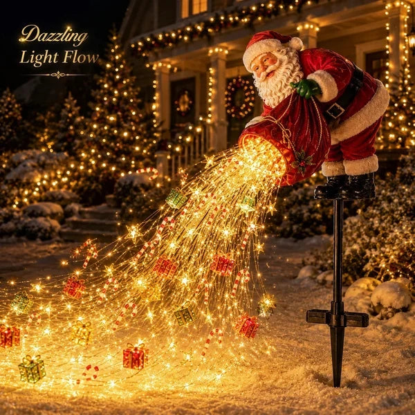 🎁 Santa’s Magic Pour – Flowing LED Christmas Garden Light
