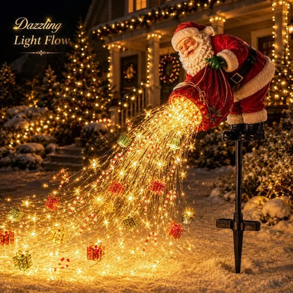 🎁 Santa’s Magic Pour – Flowing LED Christmas Garden Light