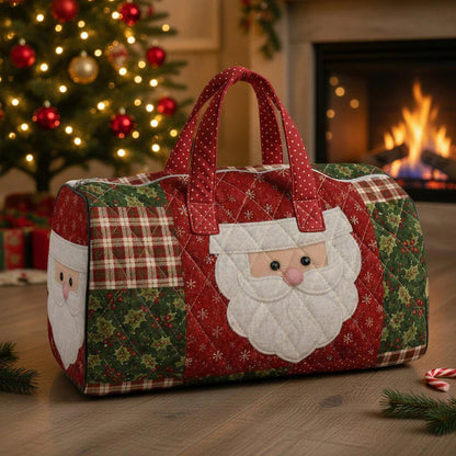 Handmade Christmas Quilted Tote Bag