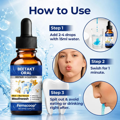 Femscoop® BeeTakt Oral Repair Solution – Anti-Plaque, Stain Removal & Cavity Care