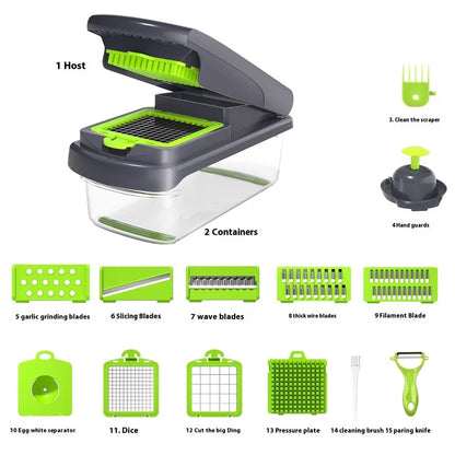 🥗 14-in-1 Vegetable Chopper