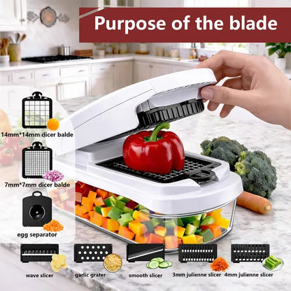 🥗 14-in-1 Vegetable Chopper