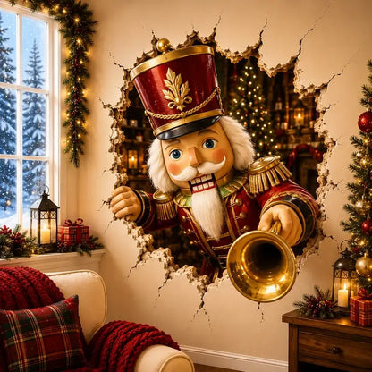 🎅Christmas Breaking Through the Wall Decal🎄