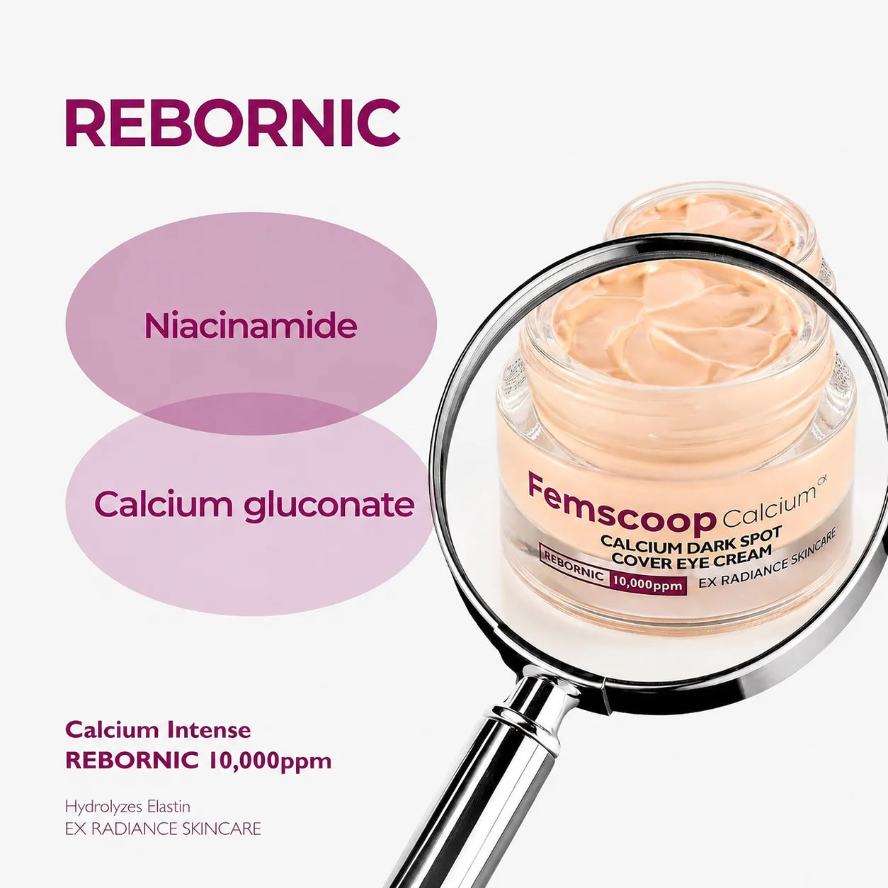 Femscoop Korean Calcium Eye Cream: Visibly Erase Stubborn Dark Spots, Puffy Eye Bags & Dark Circles—Claim Your 50% OFF Today Before It’s Gone!