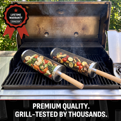 Rolling Grill Basket