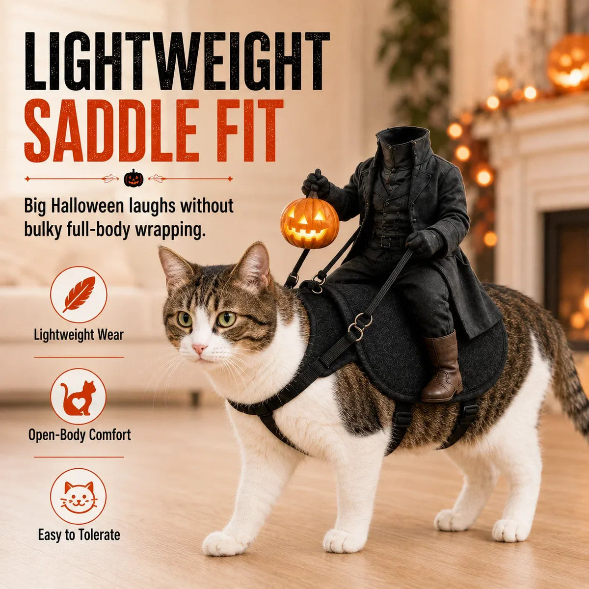 🎃The Headless Horseman Rider Pet Costume🐾