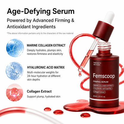 Femscoop Face & Neck Firming Serum | Wrinkle, Elasticity & Pore Care