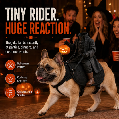 🎃The Headless Horseman Rider Pet Costume🐾