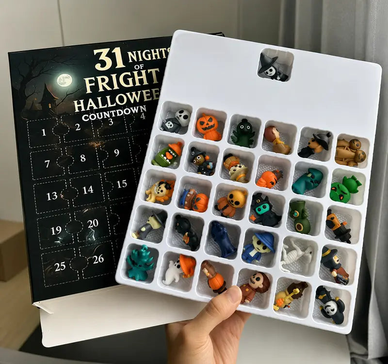 31 nights of fright halloween countdown box