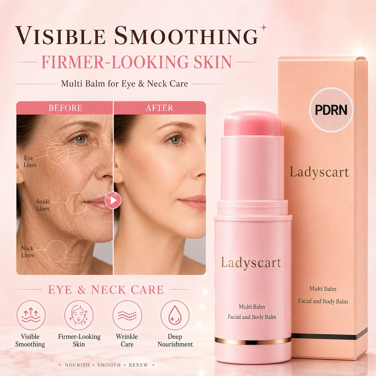 Ladyscart PDRN Collagen Multi-Balm | Advanced Anti-Aging & Total Wrinkle Eraser