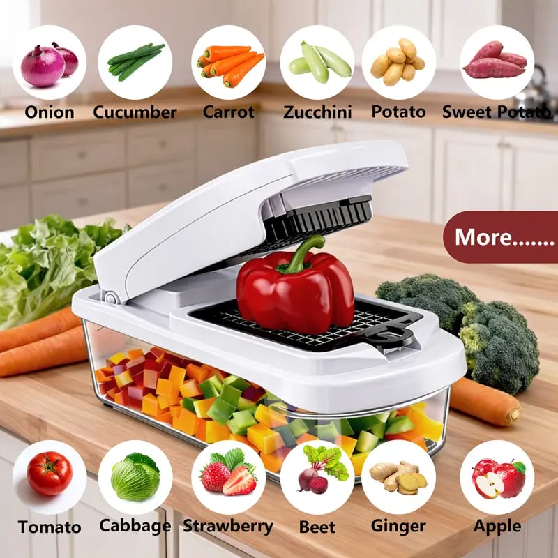 🥗 14-in-1 Vegetable Chopper