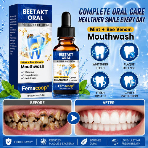 Femscoop® BeeTakt Oral Repair Solution – Anti-Plaque, Stain Removal & Cavity Care