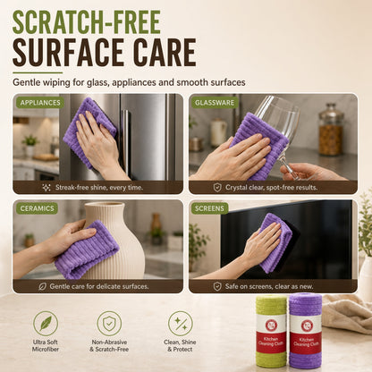 Multipurpose Reusable Tear-Off Cleaning Cloth Roll