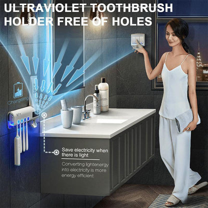 🦷Wall-Mounted UV Toothbrush Sanitizer & Holder✨