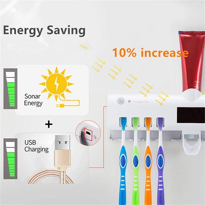 🦷Wall-Mounted UV Toothbrush Sanitizer & Holder✨