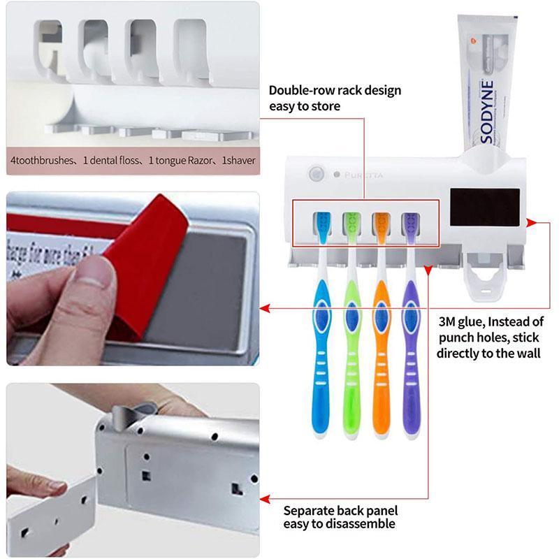 🦷Wall-Mounted UV Toothbrush Sanitizer & Holder✨