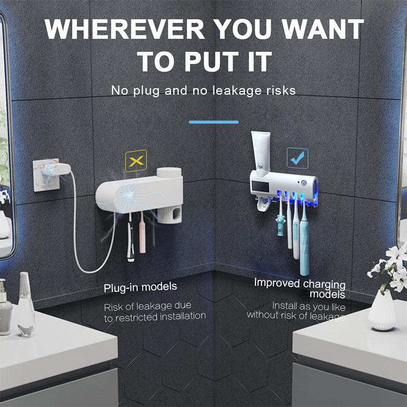 🦷Wall-Mounted UV Toothbrush Sanitizer & Holder✨